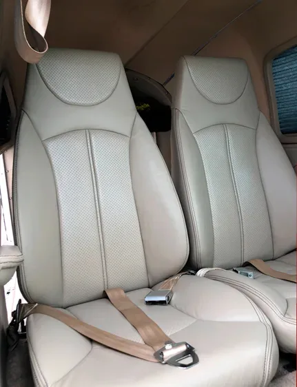 Cabin interior of a 1977 Embraer Corisco.