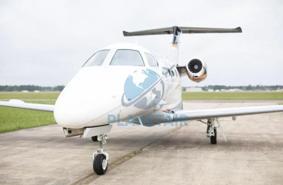 Exterior view of a 2012 Embraer Phenom 100.