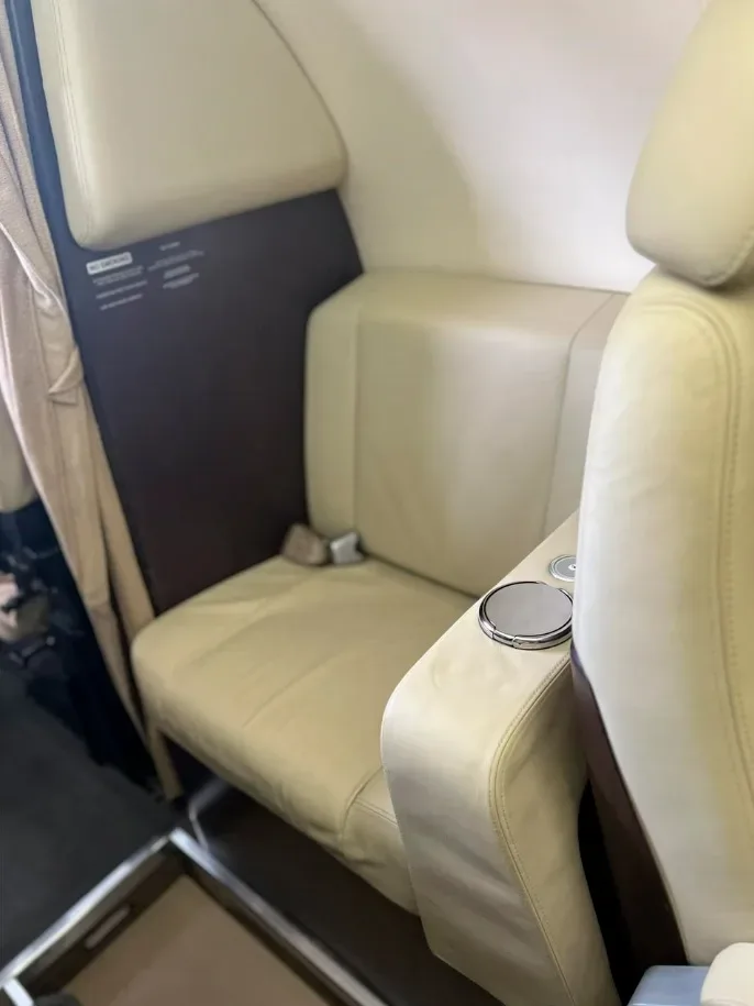 Cabin interior of a 2013 Embraer Phenom 100.