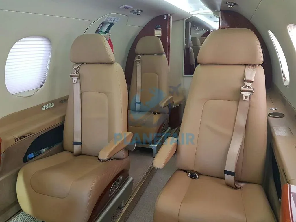 Cabin interior of a 2013 Embraer Phenom 300.