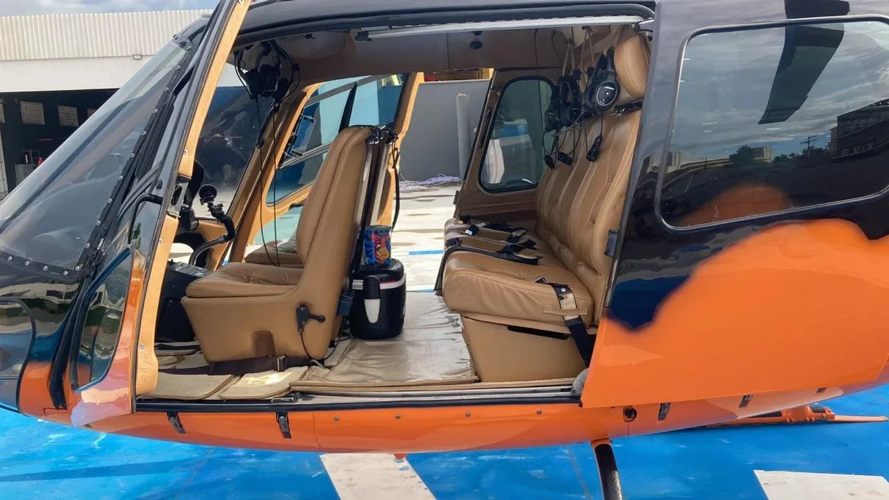 Cabin interior of a 2006 Eurocopter AS350B2.