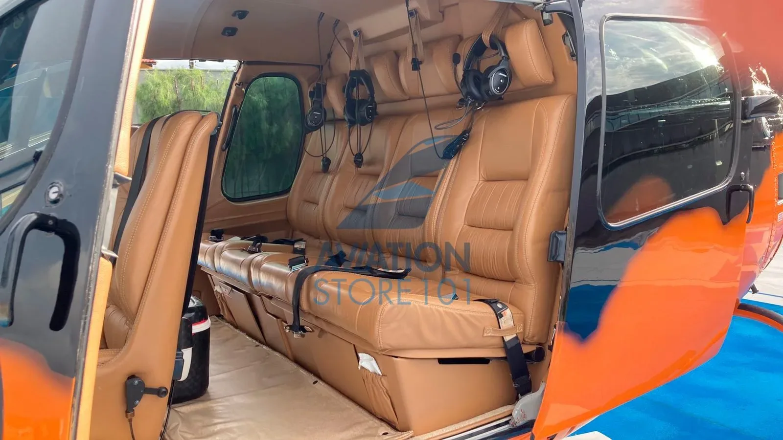 Cabin interior of a 2006 Eurocopter AS350B2.