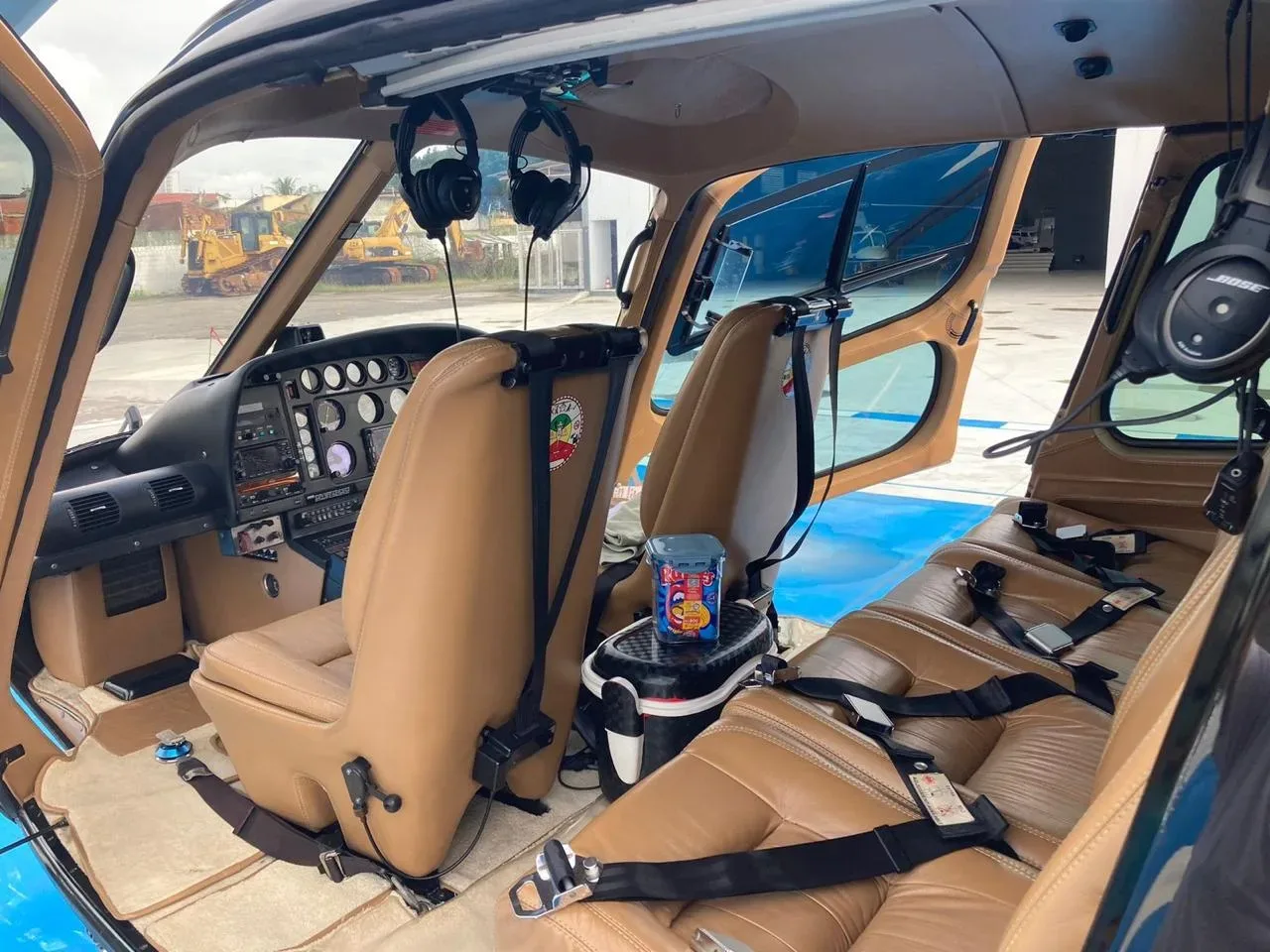 Cabin interior of a 2006 Eurocopter AS350B2.