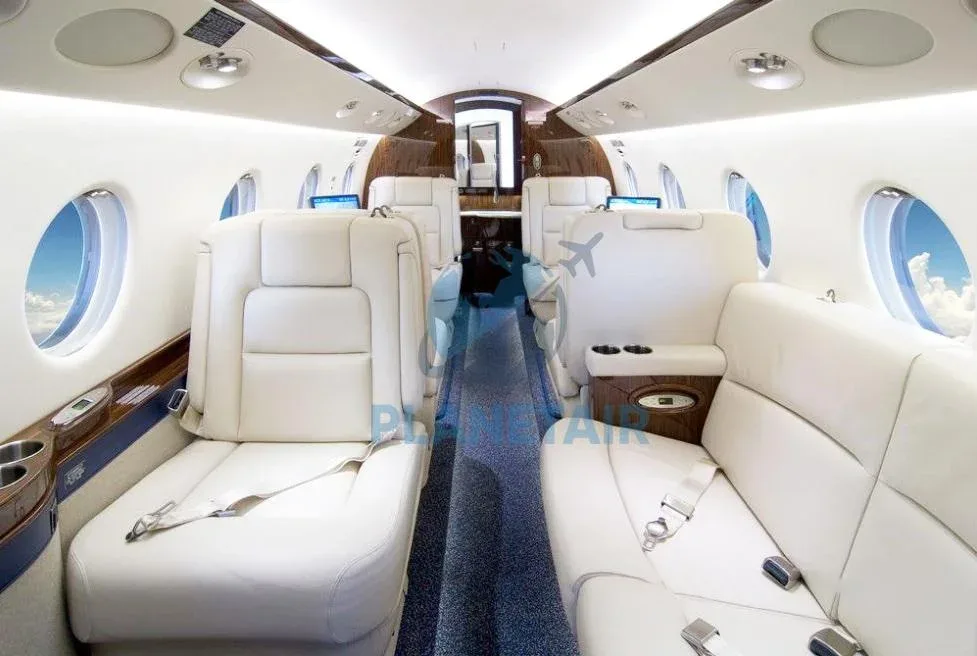Cabin interior of a 2011 Gulfstream G150.