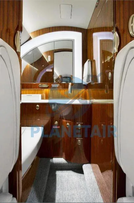 Cabin interior of a 2014 Gulfstream G150.