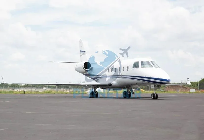 Exterior view of a 2015 Gulfstream G150.