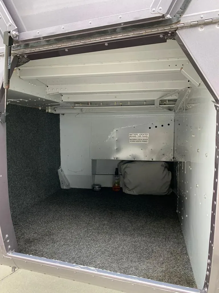 Cabin interior of a 2012 Robinson R66 Turbine.