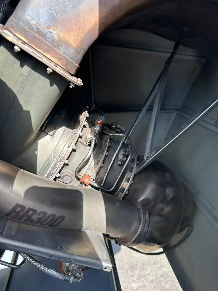 Engine detail of a 2012 Robinson R66 Turbine.