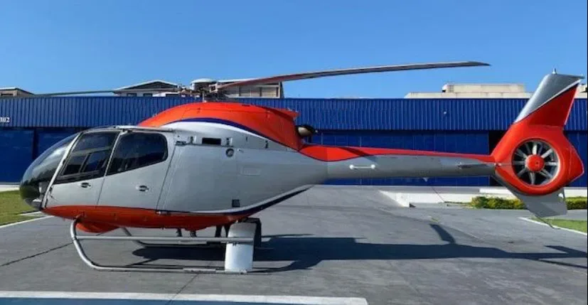 Exterior view of a 2022 Robinson R66 Turbine.