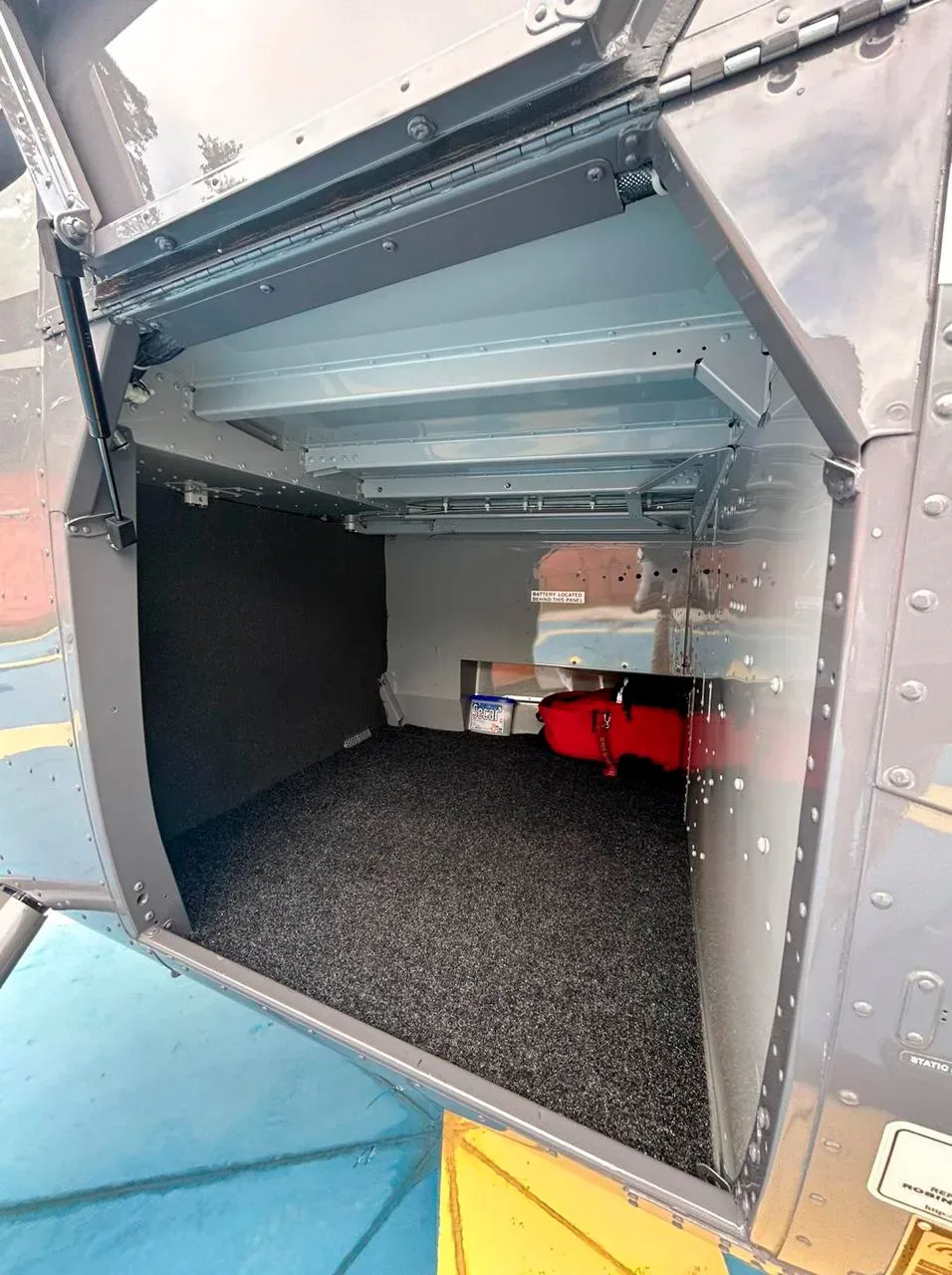 Cabin interior of a 2022 Robinson R66 Turbine.