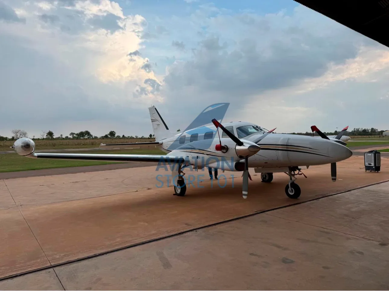 Exterior view of a 2009 Pilatus PC-12 NG.