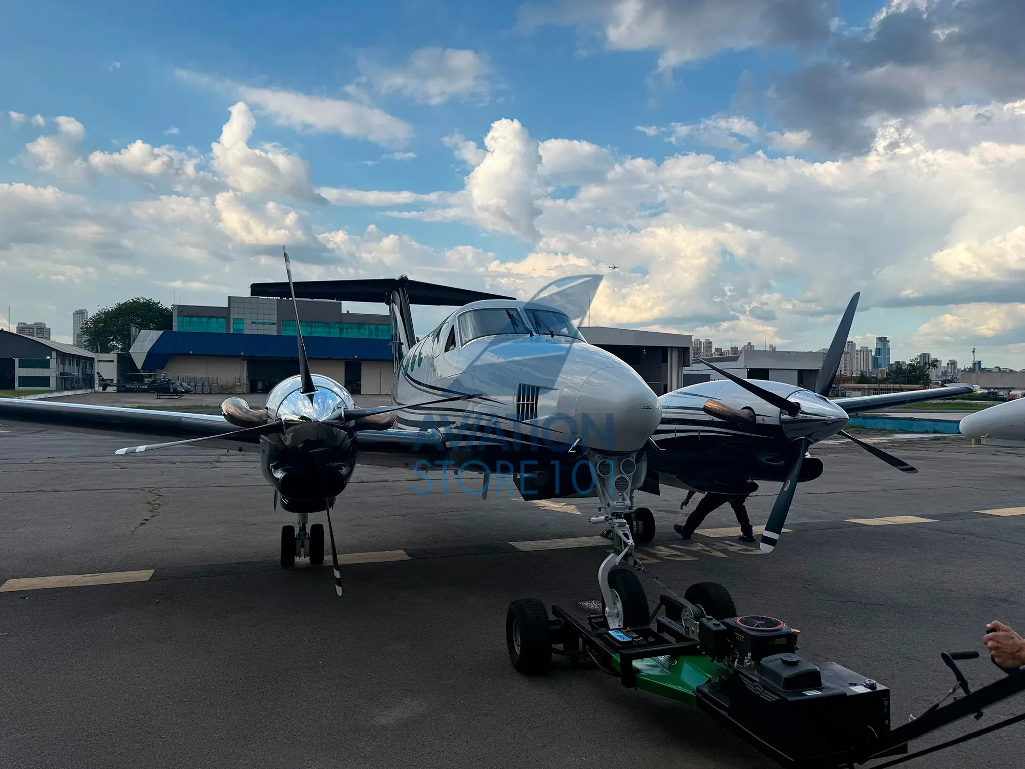 Exterior view of a 2009 Pilatus PC-12 NG.