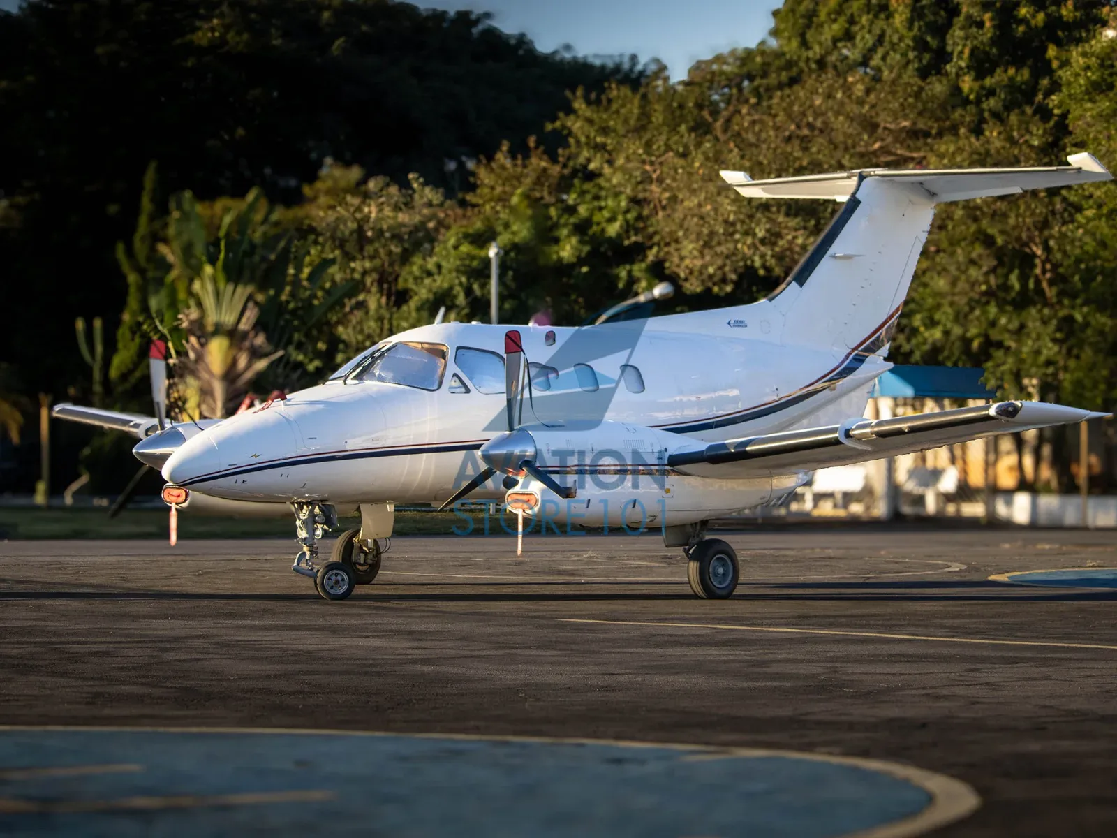Exterior view of a 2009 Pilatus PC-12 NG.