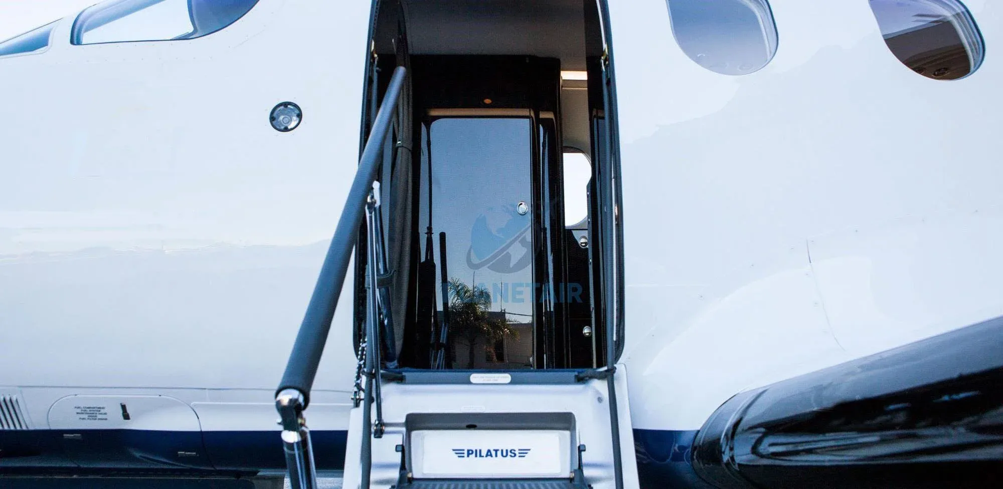Exterior view of a 2015 Pilatus PC-12 NG.