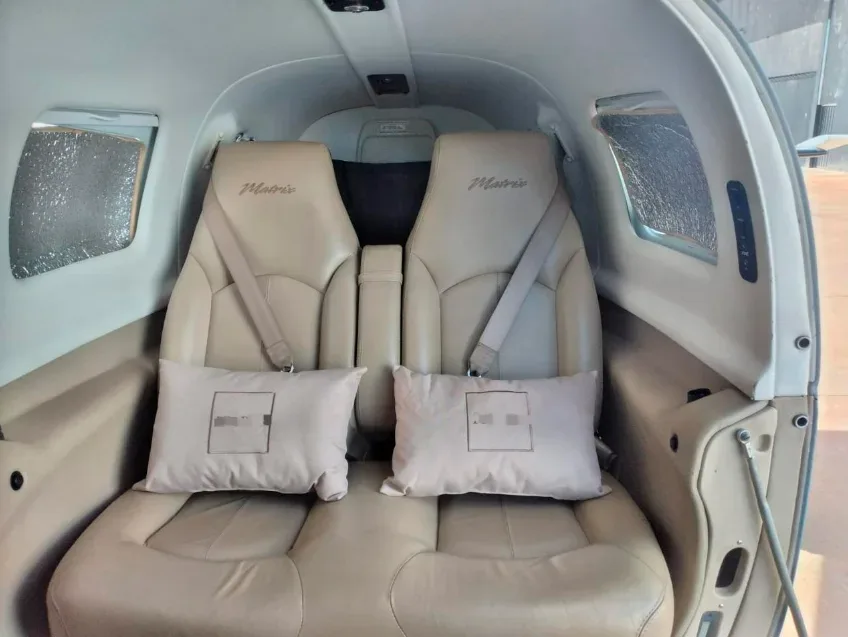 Cabin interior of a 2008 Piper Aircraft Matrix PA-46R-350T.