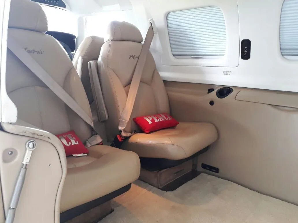 Cabin interior of a 2008 Piper Aircraft Matrix PA-46R-350T.
