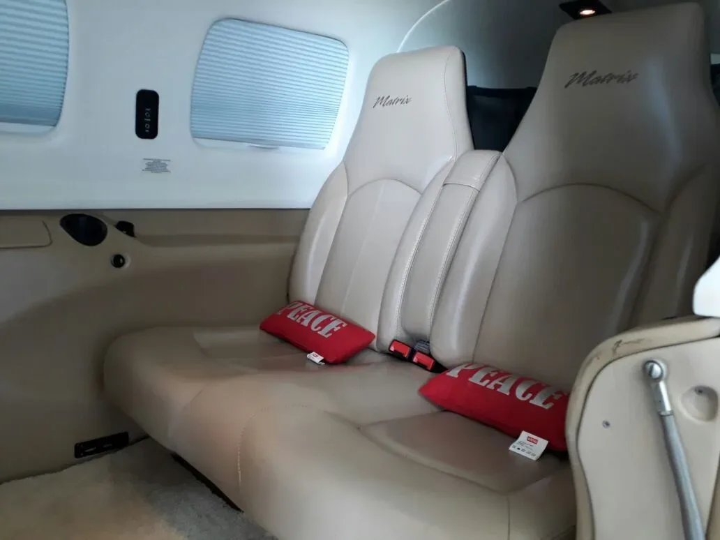 Cabin interior of a 2008 Piper Aircraft Matrix PA-46R-350T.