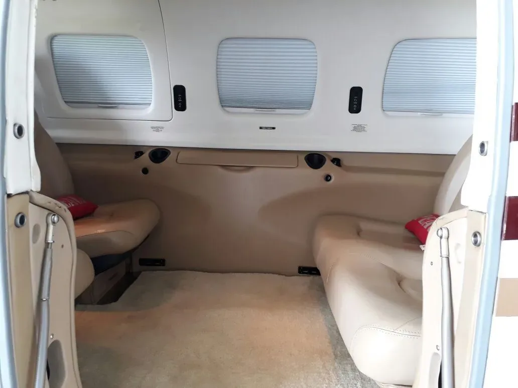 Cabin interior of a 2008 Piper Aircraft Matrix PA-46R-350T.