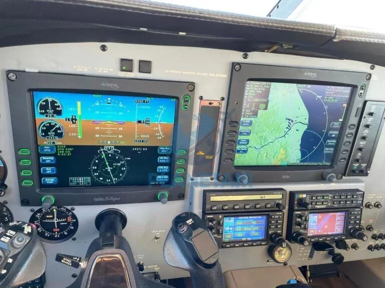 Cockpit and instrument panel of a 2008 Piper AIRCRAFT MATRIX PA-46R-350T.