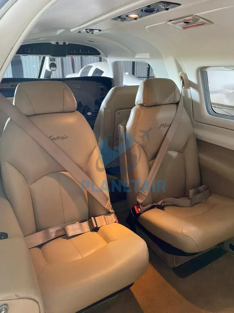 Cabin interior of a 2008 Piper AIRCRAFT MATRIX PA-46R-350T.