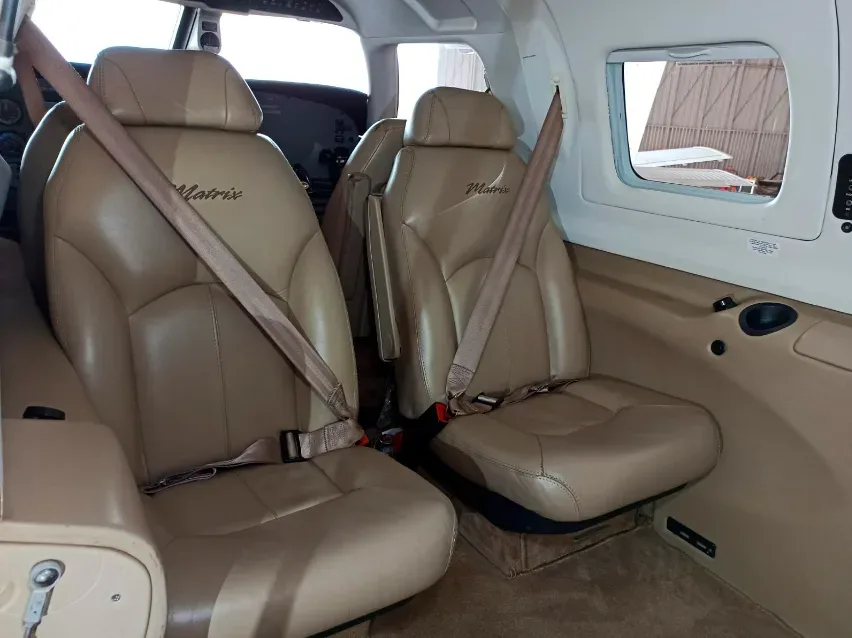 Cabin interior of a 2008 Piper Aircraft Matrix PA-46R-350T.