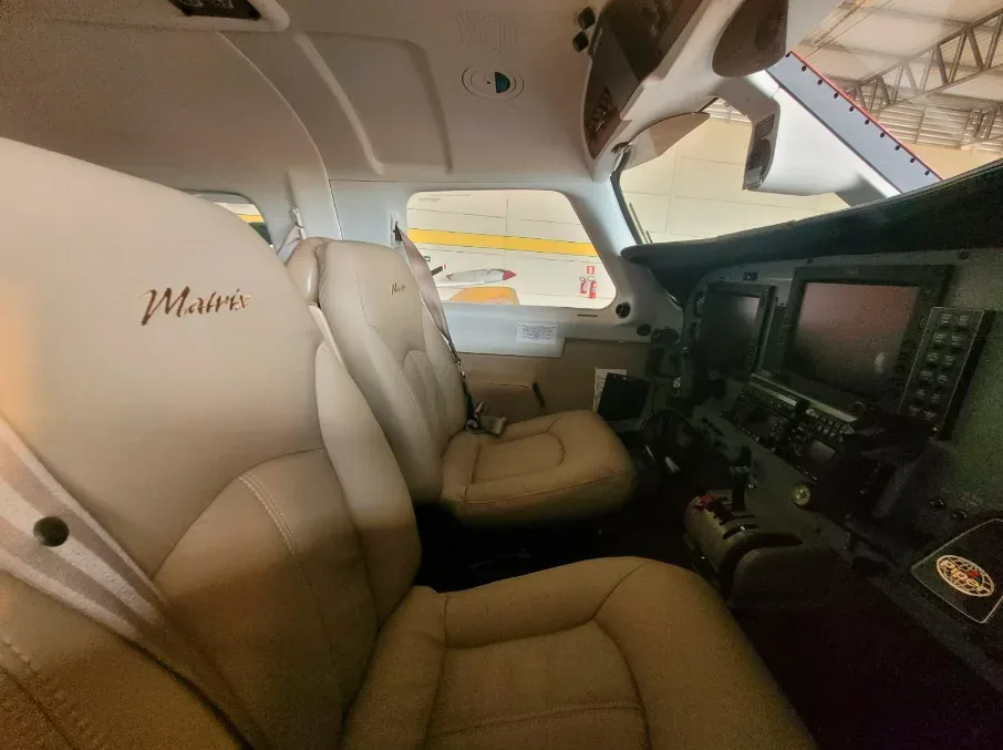 Cabin interior of a 2008 Piper Aircraft Matrix PA-46R-350T.