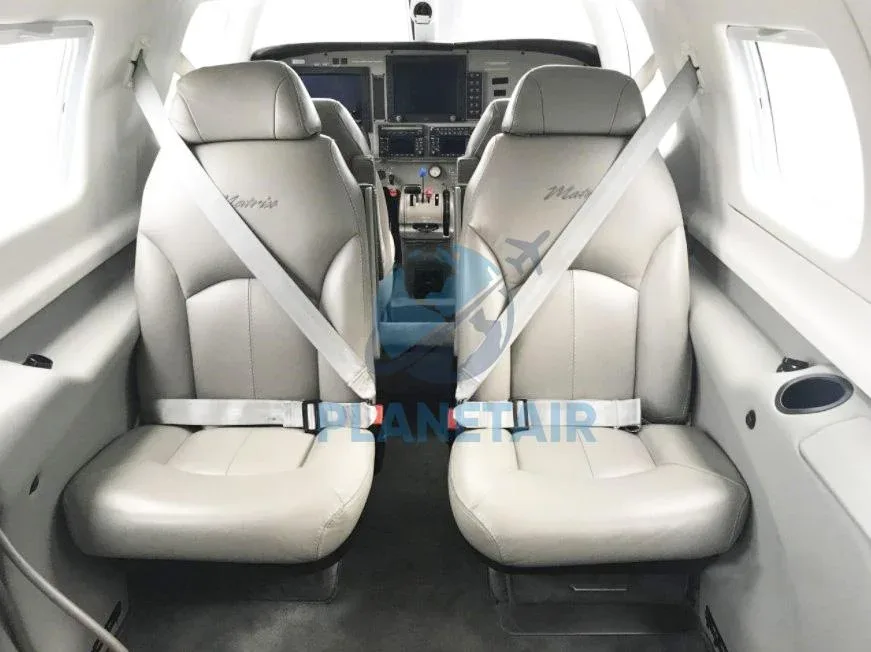 Cabin interior of a 2008 Piper AIRCRAFT MATRIX PA-46R-350T.