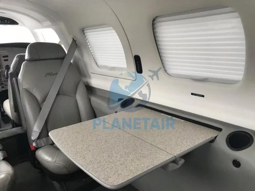 Cabin interior of a 2008 Piper AIRCRAFT MATRIX PA-46R-350T.