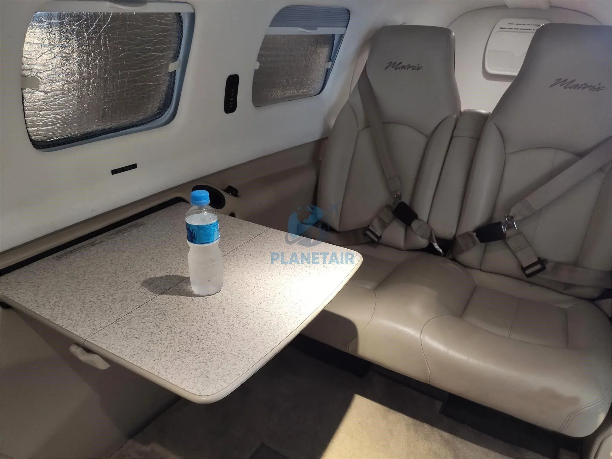 Cabin interior of a 2012 Piper AIRCRAFT MATRIX PA-46R-350T.