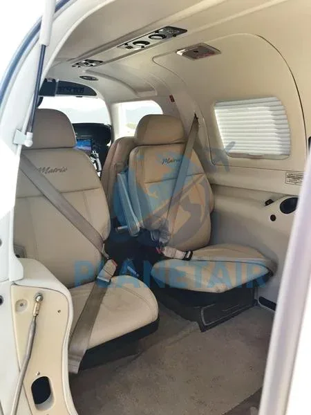 Cabin interior of a 2013 Piper Aircraft Matrix PA-46R-350T.