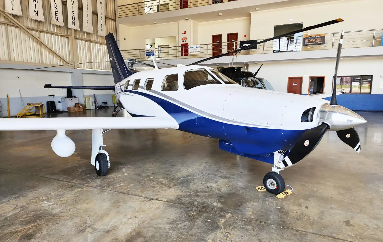 Exterior view of a 2015 Piper Aircraft Matrix PA-46R-350T.
