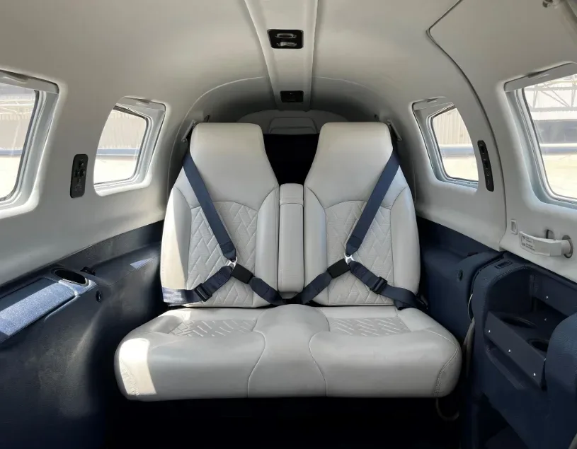 Cabin interior of a 2009 Piper Aircraft Meridian.