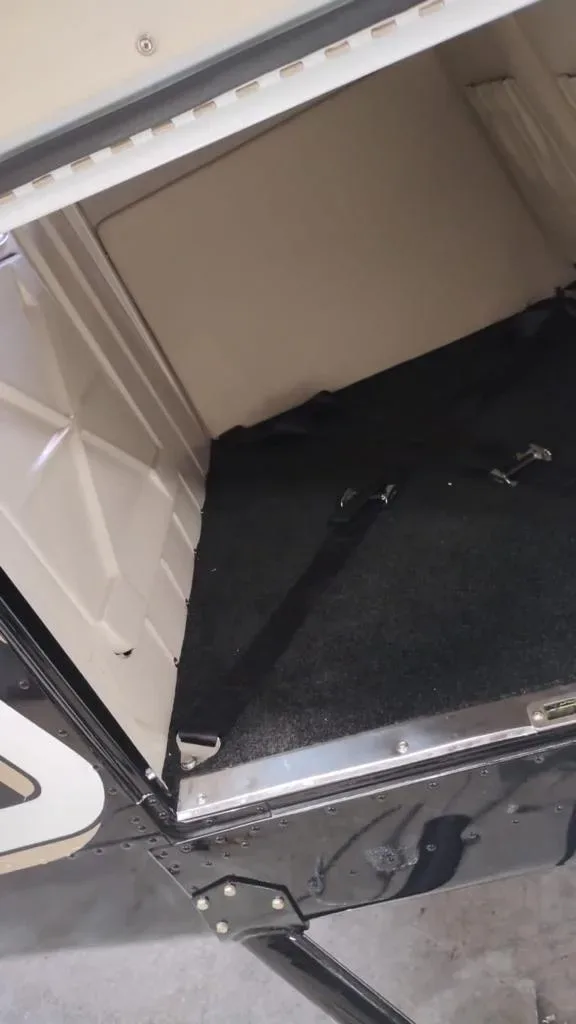 Cabin interior of a 1977 Piper Aircraft.