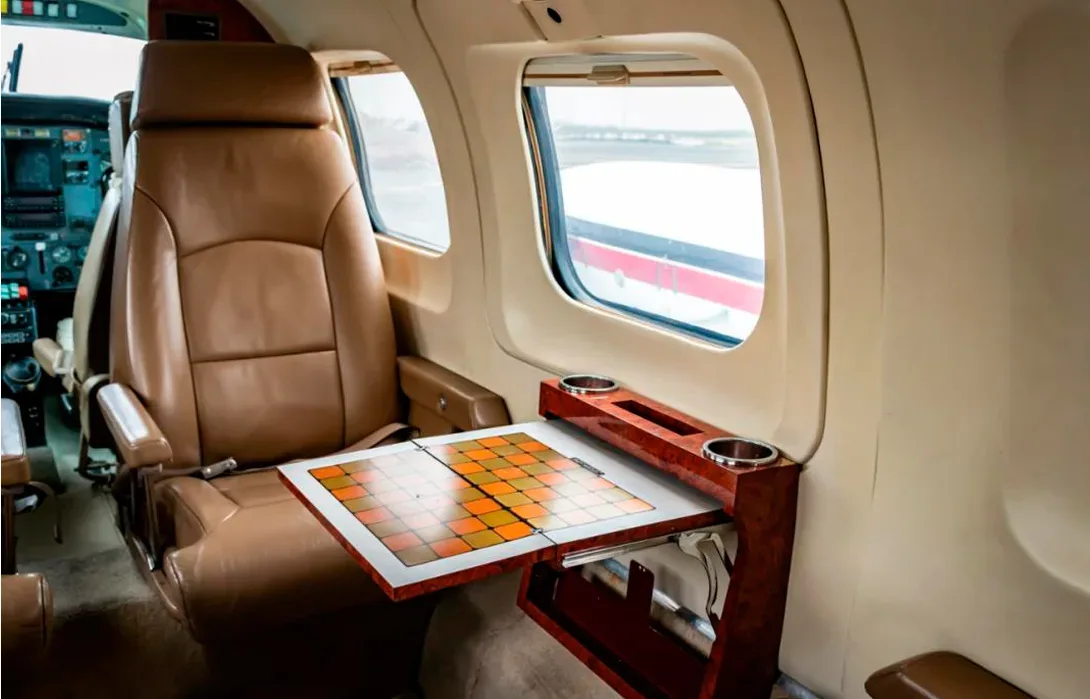 Cabin interior of a 1984 Piper Cheyenne III A.