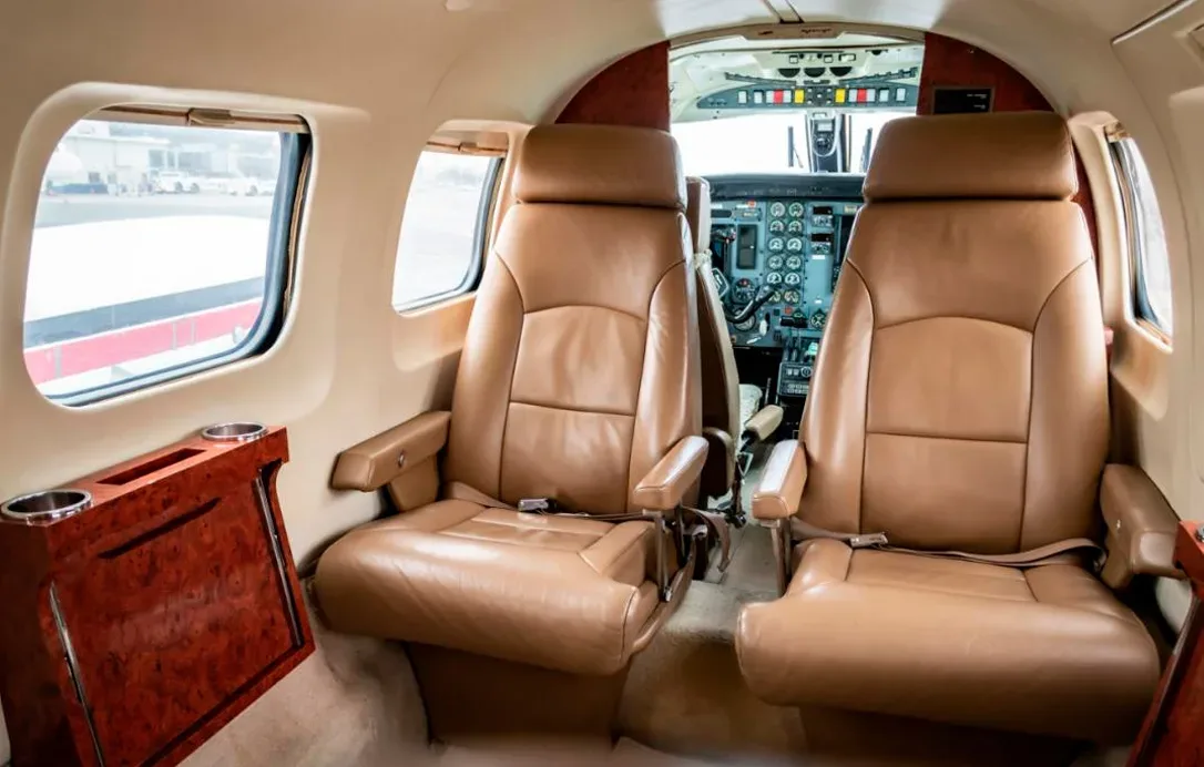 Cabin interior of a 1984 Piper Cheyenne III A.