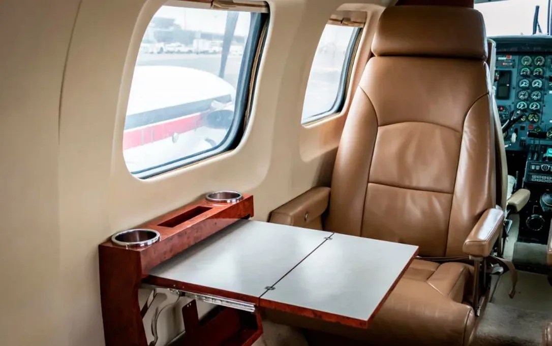 Cabin interior of a 1984 Piper Cheyenne III A.