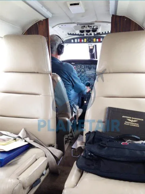 Cabin interior of a 1981 Piper Cheyenne III.