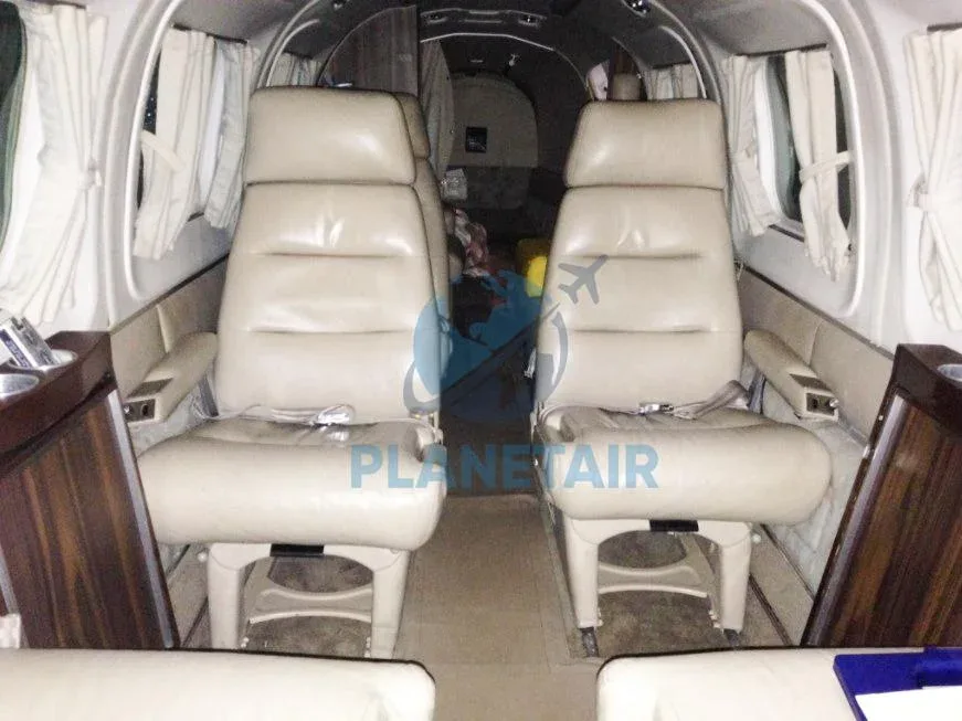 Cabin interior of a 1981 Piper Cheyenne III.