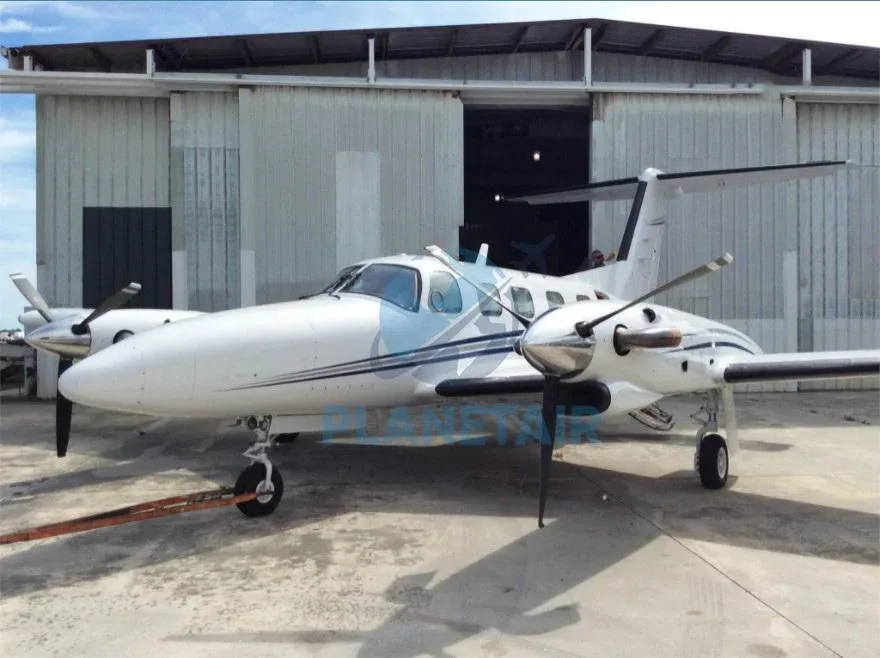 Exterior view of a 1981 Piper Cheyenne III.