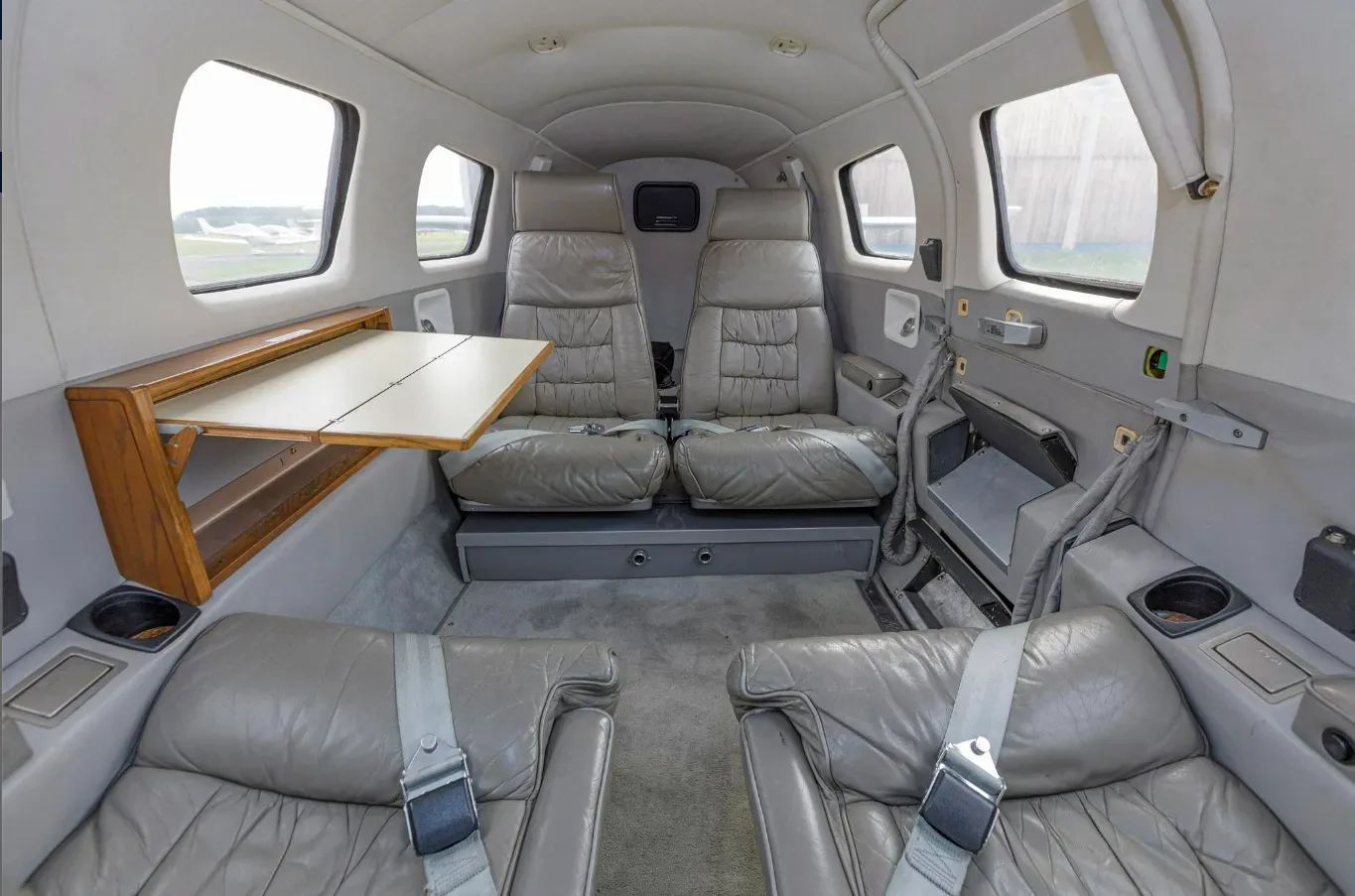 Cabin interior of a 1998 Piper Jetprop.