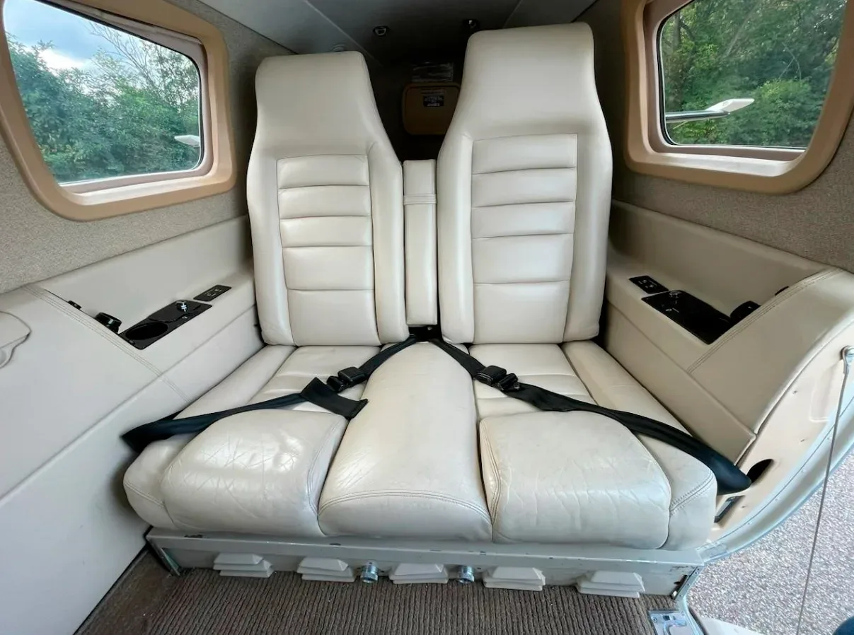 Cabin interior of a 1998 Piper Jetprop.