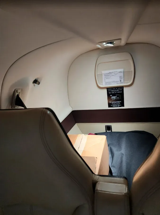 Cabin interior of a 2016 Piper MERIDIAN M500 PA-46-500TP.