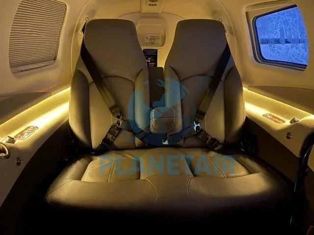 Cabin interior of a 2019 Piper MERIDIAN M500 PA-46-500TP.