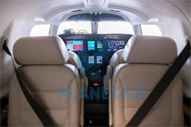 Cabin interior of a 2017 Piper MERIDIAN M600 PA-46-600TP.