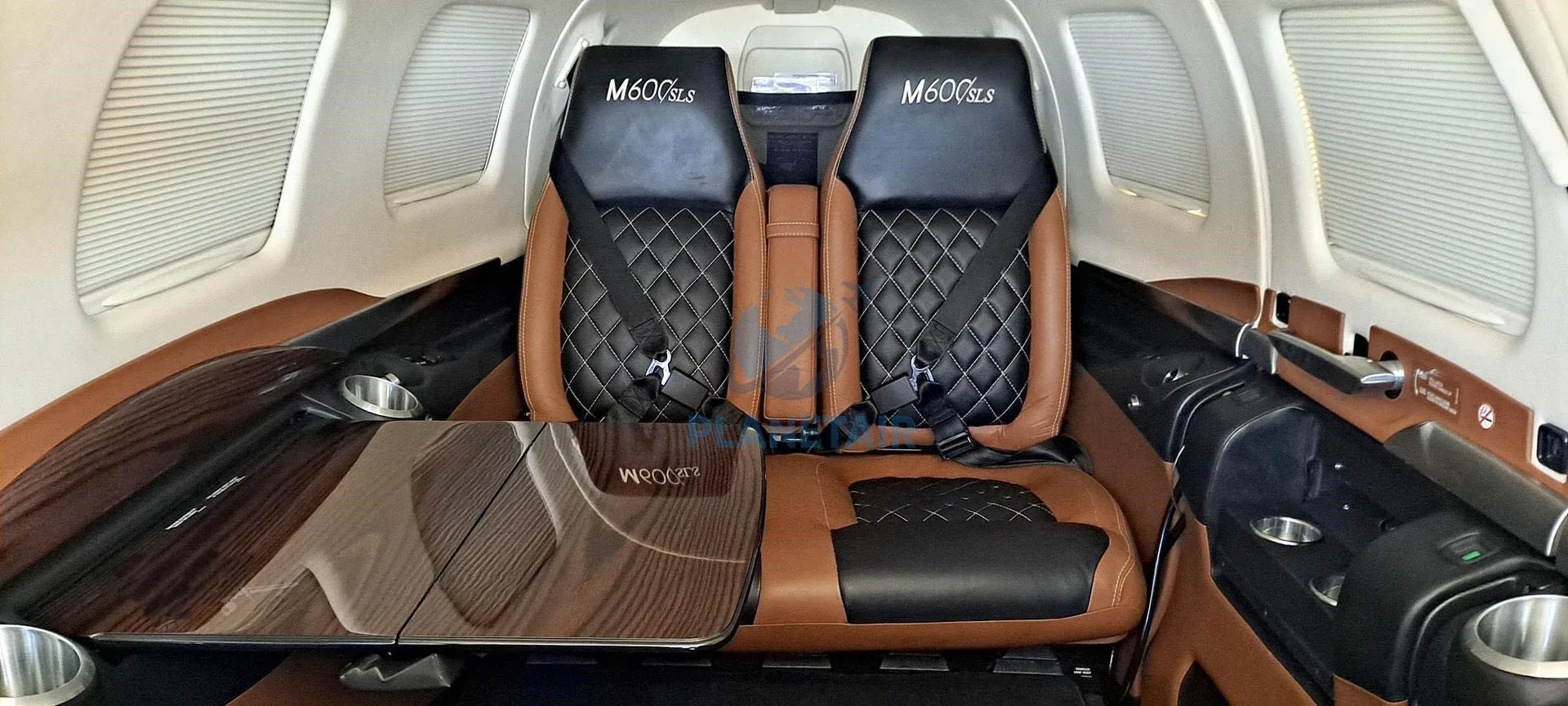 Cabin interior of a 2020 Piper MERIDIAN M600 SLS PA-46-600TP.
