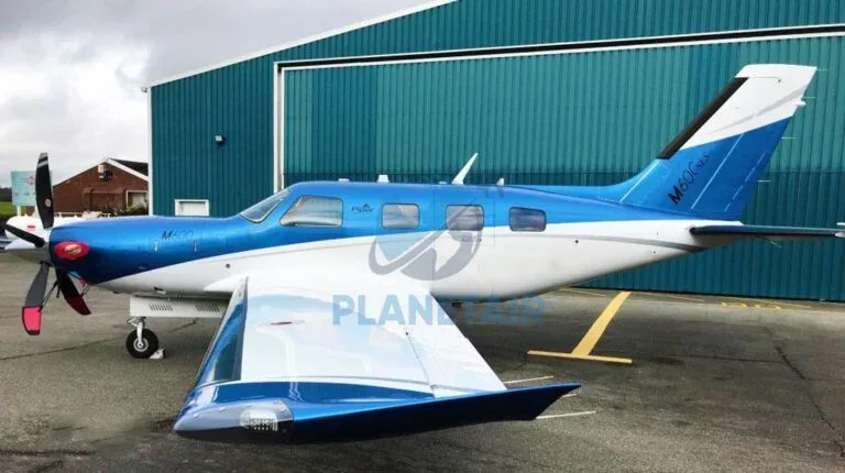 Exterior view of a 2020 Piper Meridian M600 SLS PA-46-600TP.