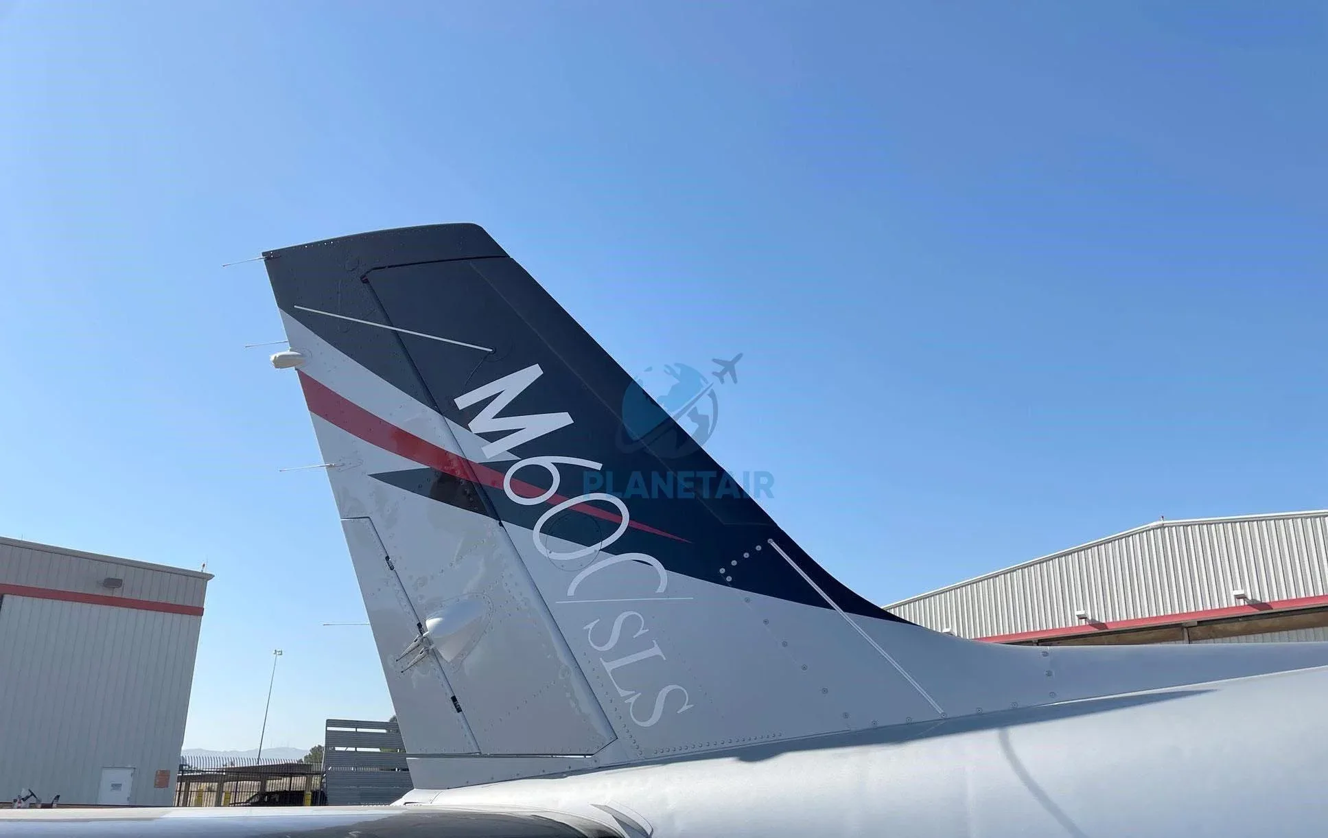 Exterior view of a 2021 Piper MERIDIAN M600 SLS PA-46-600TP.