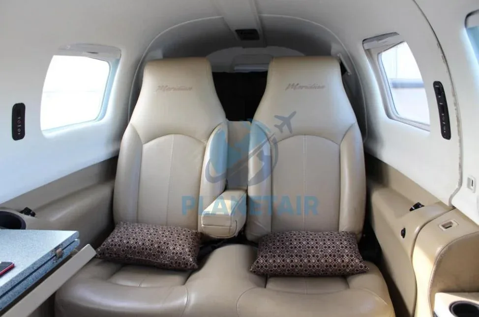 Cabin interior of a 2008 Piper Meridian PA-46-500TP.