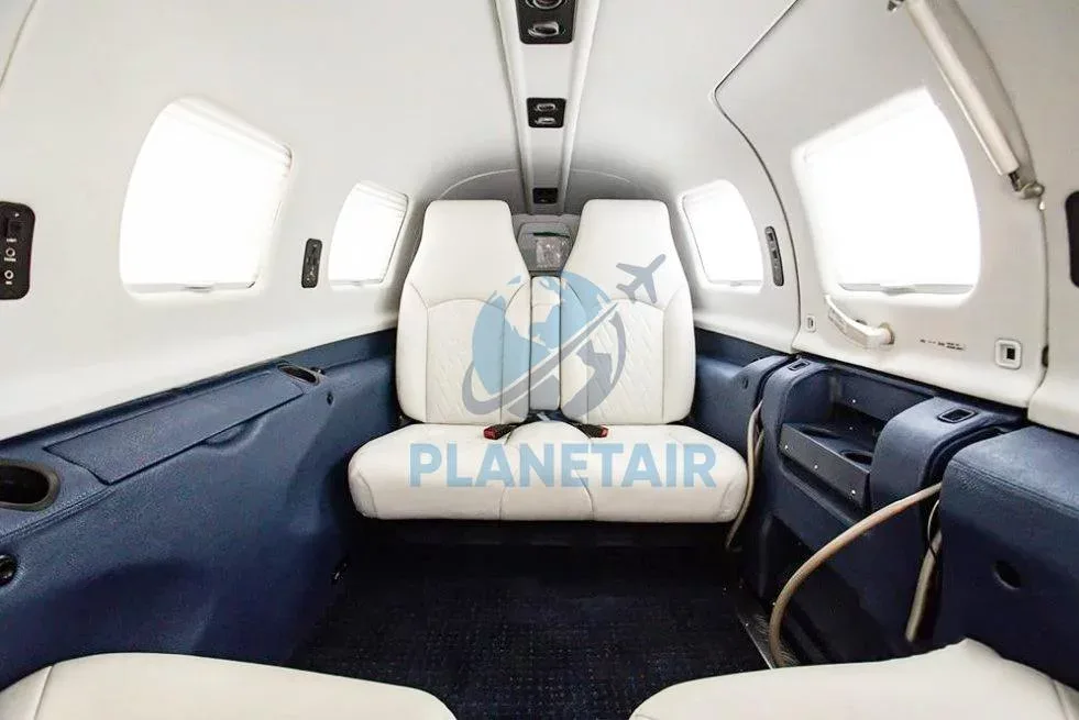 Cabin interior of a 2009 Piper Meridian PA-46-500TP.