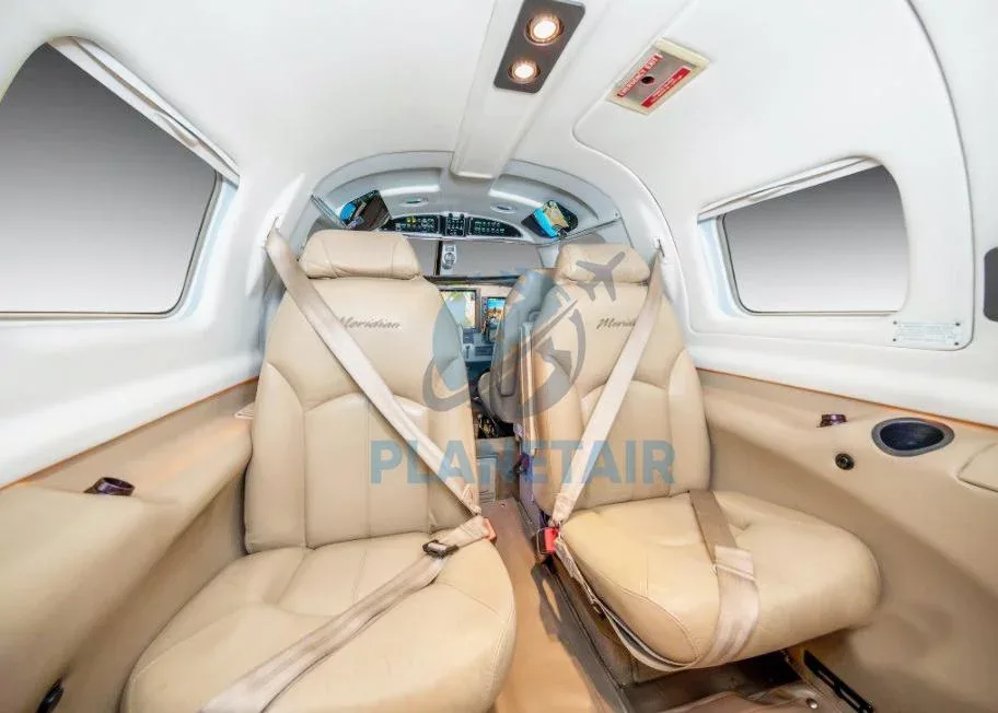 Cabin interior of a 2010 Piper MERIDIAN PA-46-500TP.